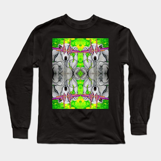 The Mushroom Chimp Long Sleeve T-Shirt by Jacob Wayne Bryner 